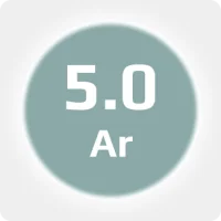 Аргон (Ar) 5.0 (99,999%) в баллоне 4-5л 150 бар, соединение  G3-4 (DIN 9)