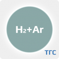 Техническая газовая смесь : Водород (H2)10 %+ Аргон (Ar) ост. в баллоне 40 л. 100 бар.