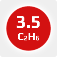 Этан  (С2H6) 3.5 (99,95%) в баллоне 50л (18кг) соединение W21,8x1/14'' LH (DIN 1)